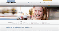 Desktop Screenshot of hollywoodorthodontics.com