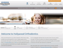 Tablet Screenshot of hollywoodorthodontics.com